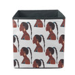 Portrait Of Woman Minimal Trendy Style Happy Women's Day Storage Bin Storage Cube