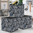 Colorful Abstract Cute Turtle On Grey Storage Bin Storage Cube