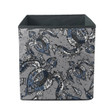 Colorful Abstract Cute Turtle On Grey Storage Bin Storage Cube