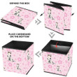 Draw Little Girl Wearing Cow Costume With Sakura Flower Storage Bin Storage Cube