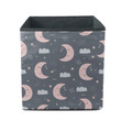 Night Sky With Crescent Moon And Clouds Storage Bin Storage Cube