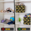 Tropical Flowers Plants With Golden Butterfly Storage Bin Storage Cube