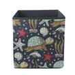 Hand Drawn Summer Ocean Cartoon Turtle Storage Bin Storage Cube
