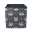 Cute Kids Wolf On The Abstract Background Storage Bin Storage Cube