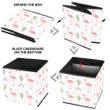Cute Flamingos With Cacti And Ranbows Storage Bin Storage Cube