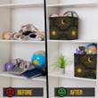 Yelloy Moon And Sun With Cloud In The Starry Sky Storage Bin Storage Cube