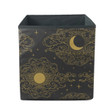 Yelloy Moon And Sun With Cloud In The Starry Sky Storage Bin Storage Cube