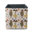 African Traditional Human With Sun And Mountain Storage Bin Storage Cube