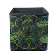 Turtles And Algae On A Turquoise Background Storage Bin Storage Cube