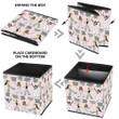 African American Young Fashionable Women And Flowers Storage Bin Storage Cube