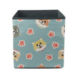 Cartoon Japanese Shiba Inu Dog Isolated Background Storage Bin Storage Cube