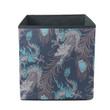 Asian Dragon And Peacock Feather Vintage Style Storage Bin Storage Cube