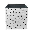Ideal Black White Ink Dalmatian Cow Giraffe Skin Storage Bin Storage Cube