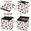 Black Red And White Faces Of Afro American Young Women Storage Bin Storage Cube