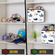 Cute Dogs And Hand Drawn Elements Background With Love Storage Bin Storage Cube
