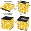Hand Drawn Cute Cow On Yellow Storage Bin Storage Cube