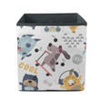 Cool Dogs And Music Theme In Scandinavian Style Storage Bin Storage Cube
