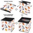 Little Dog Characters With Bone Isolated Background Storage Bin Storage Cube