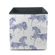 Hand Drawn With Horse And Flora Festive Storage Bin Storage Cube