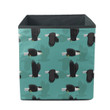 Bald Eagle Flying With Its Silhouette Storage Bin Storage Cube