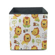 Happy Lion In Different Moments With Tree Storage Bin Storage Cube