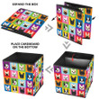 Colorful French Bulldog Pop Art Style Storage Bin Storage Cube
