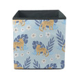 Wild Animals Cute Summer Leaves And Leopard Storage Bin Storage Cube