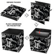 Beautiful Vintage Ink Chinese Dragon Black And White Storage Bin Storage Cube