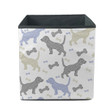 Beagle Dog Of Abstract Hand Drawn Storage Bin Storage Cube
