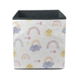 Colorful Stars Cloud Rainbow Starry Sky And Space Storage Bin Storage Cube