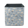 Fashionable Template With Beautiful Trendy Flower Pattern Storage Bin Storage Cube
