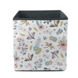 Bright Flying Dragonfly Insects And Flowers Storage Bin Storage Cube