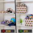 Bright Colored Abstract Polygonal Wolf Background Storage Bin Storage Cube