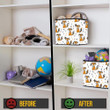 Funny Orange Fox And Arrows On White Background Design Storage Bin Storage Cube