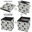 Black Poodle Puppy Dog With Bone Storage Bin Storage Cube