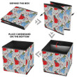 Funny Dressed Cow With Scarf Coat And Bag Storage Bin Storage Cube