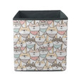 Hand Drawn Animal Background With Baby Shiba Inu Dog Storage Bin Storage Cube