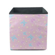 Flowers Marshmallows Of Butterflies On Pink Storage Bin Storage Cube