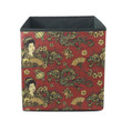 Golden Dragons And Chinese Fashion Woman Storage Bin Storage Cube
