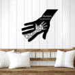 Never Give Up Autism-Awareness Black And White Background Cut Metal Signs