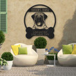 Bullmastiff Dog's House Gift For Dog Lovers Custom Name Cut Metal Sign