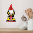 Firefighter Gnome Colorful And White Cut Metal Sign Custom Name
