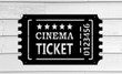 Cinema Ticket Cinema Movie Cut Metal Sign