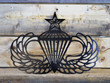 Awesome Army Jump Wings Design Cut Metal Sign