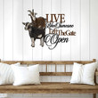 Goat Live Like Someone Left The Gate Open Cut Metal Sign