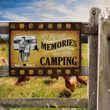 Custom Name Film Theme The Best Memories Are Made Camping Rectangle Metal Sign