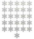 Pretty Gray Snowflake Initial Cut Metal Sign