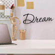 Let Your Dream Be Your Wings Design Cut Metal Sign