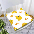 Cute Little Yellow Chicken With Flat Style Chair Pad Chair Cushion Home Decor