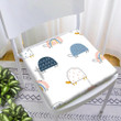 Cute Doodle Turtles On A White Background Chair Pad Chair Cushion Home Decor